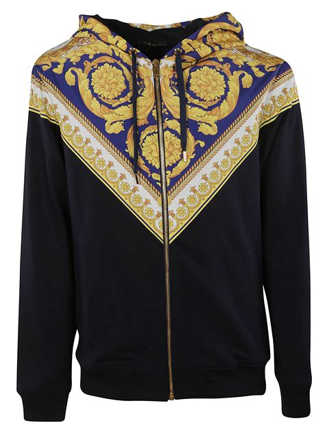 versace men sweatshirts|Versace barocco hoodie.